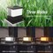 2PACK Solar Post Light Outdoor LED 3Colors Change Pillar Light Garden Lawn Lamps